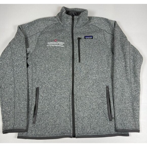 Patagonia Other - Patagonia Men Medium Gray Better Sweater Full-Zip Knit Fleece Jacket